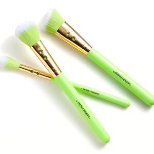 SLMISSGLAM 3PC Green Brush Set | NIP